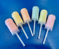 cotton candy push pops in rainbow colors