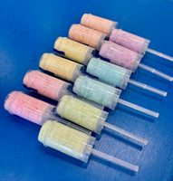 cotton candy push pops in rainbow colors