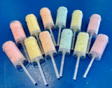 24 Rainbow Cotton Candy Push Pops Birthday Party Favors 6 Flavors