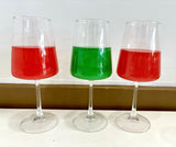red green christmas glitter bombs

