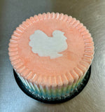 turkey rainbow cotton candy cake