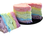 rainbow cotton candy cake